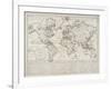 Bowles's Geographical Game of the World, London, 1790-Carington Bowles-Framed Giclee Print