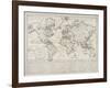 Bowles's Geographical Game of the World, London, 1790-Carington Bowles-Framed Giclee Print