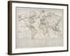 Bowles's Geographical Game of the World, London, 1790-Carington Bowles-Framed Giclee Print