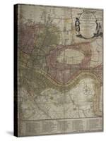 Bowles's New Pocket Plan Of London and Westminster With the Borough Of Southwark, ...-Carington Bowles-Stretched Canvas