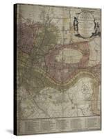 Bowles's New Pocket Plan Of London and Westminster With the Borough Of Southwark, ...-Carington Bowles-Stretched Canvas