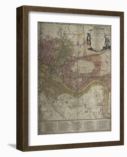 Bowles's New Pocket Plan Of London and Westminster With the Borough Of Southwark, ...-Carington Bowles-Framed Giclee Print