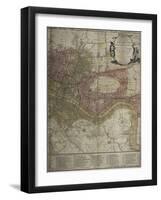 Bowles's New Pocket Plan Of London and Westminster With the Borough Of Southwark, ...-Carington Bowles-Framed Giclee Print