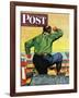"Bowling a Split," Saturday Evening Post Cover, January 6, 1945-Stan Ekman-Framed Giclee Print