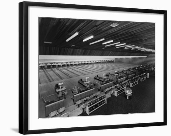 Bowling Alley in London-null-Framed Photographic Print