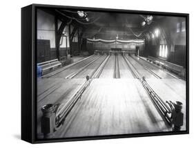 Bowling Alley, Madison Park, Seattle, 1909-Ashael Curtis-Framed Stretched Canvas
