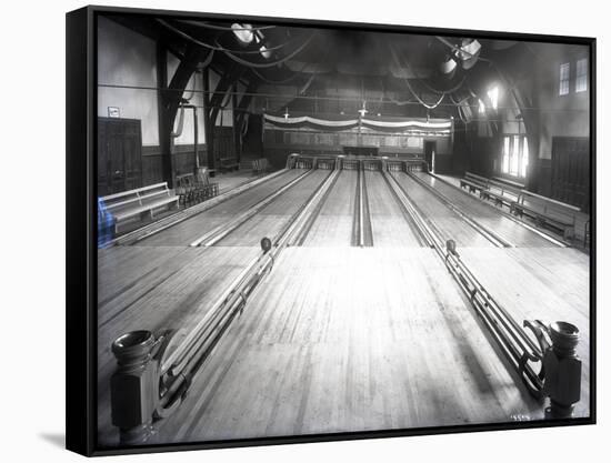 Bowling Alley, Madison Park, Seattle, 1909-Ashael Curtis-Framed Stretched Canvas