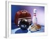 Bowling Ball with a Bowling Pin and Bowling Shoes-null-Framed Photographic Print