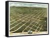 Bowling Green, Kentucky - Panoramic Map-Lantern Press-Framed Stretched Canvas