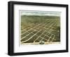 Bowling Green, Kentucky - Panoramic Map-Lantern Press-Framed Art Print