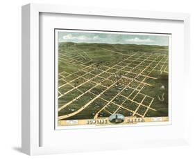 Bowling Green, Kentucky - Panoramic Map-Lantern Press-Framed Art Print