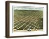 Bowling Green, Kentucky - Panoramic Map-Lantern Press-Framed Art Print