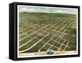 Bowling Green, Kentucky - Panoramic Map-Lantern Press-Framed Stretched Canvas
