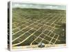 Bowling Green, Kentucky - Panoramic Map-Lantern Press-Stretched Canvas
