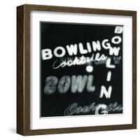 Bowling in Lights-Dan Zamudio-Framed Art Print