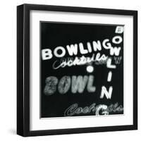 Bowling in Lights-Dan Zamudio-Framed Art Print