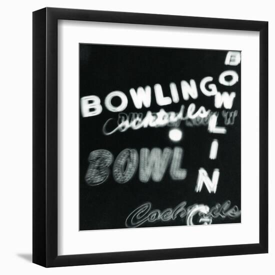 Bowling in Lights-Dan Zamudio-Framed Art Print