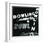 Bowling in Lights-Dan Zamudio-Framed Art Print