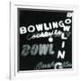 Bowling in Lights-Dan Zamudio-Framed Art Print