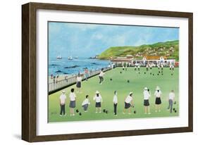 Bowling on Newlyn Green-Judy Joel-Framed Giclee Print