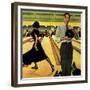 "Bowling Strike", January 28, 1950-George Hughes-Framed Giclee Print