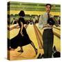 "Bowling Strike", January 28, 1950-George Hughes-Stretched Canvas