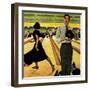 "Bowling Strike", January 28, 1950-George Hughes-Framed Giclee Print