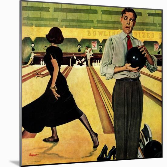 "Bowling Strike", January 28, 1950-George Hughes-Mounted Giclee Print