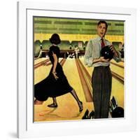 "Bowling Strike", January 28, 1950-George Hughes-Framed Giclee Print