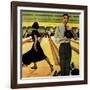 "Bowling Strike", January 28, 1950-George Hughes-Framed Giclee Print