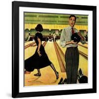 "Bowling Strike", January 28, 1950-George Hughes-Framed Giclee Print