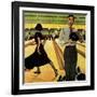 "Bowling Strike", January 28, 1950-George Hughes-Framed Giclee Print