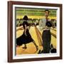 "Bowling Strike", January 28, 1950-George Hughes-Framed Premium Giclee Print