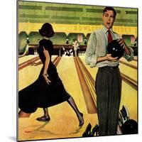 "Bowling Strike", January 28, 1950-George Hughes-Mounted Premium Giclee Print