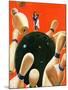 "Bowling Strike," March 15, 1941-Lonie Bee-Mounted Giclee Print