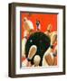 "Bowling Strike," March 15, 1941-Lonie Bee-Framed Giclee Print