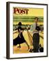 "Bowling Strike" Saturday Evening Post Cover, January 28, 1950-George Hughes-Framed Giclee Print