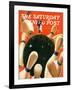 "Bowling Strike," Saturday Evening Post Cover, March 15, 1941-Lonie Bee-Framed Giclee Print