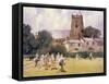 Bowls Match, Sidmouth-Trevor Chamberlain-Framed Stretched Canvas