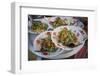 Bowls of Food on Tray, Yangon, Myanmar (Burma)-Merrill Images-Framed Photographic Print