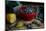 Bowls of Fresh Blueberries on a Rustic Farm Table-Cynthia Classen-Mounted Photographic Print