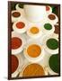 Bowls of Spices from Above, Agra, India-Bill Bachmann-Framed Photographic Print