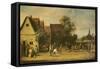 Bowls Players on a Village Green-Thomas van Apshoven-Framed Stretched Canvas