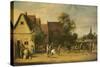 Bowls Players on a Village Green-Thomas van Apshoven-Stretched Canvas