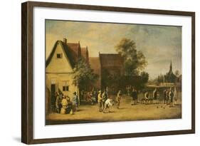 Bowls Players on a Village Green-Thomas van Apshoven-Framed Giclee Print