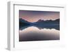 Bowman Lake in sunset-Belinda Shi-Framed Photographic Print