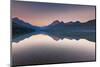 Bowman Lake in sunset-Belinda Shi-Mounted Photographic Print