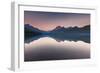 Bowman Lake in sunset-Belinda Shi-Framed Photographic Print