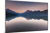 Bowman Lake in sunset-Belinda Shi-Mounted Photographic Print