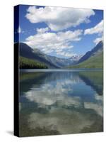 Bowman Lake in the Late Afternoon: Glacier National Park, Montana, USA-Michel Hersen-Stretched Canvas